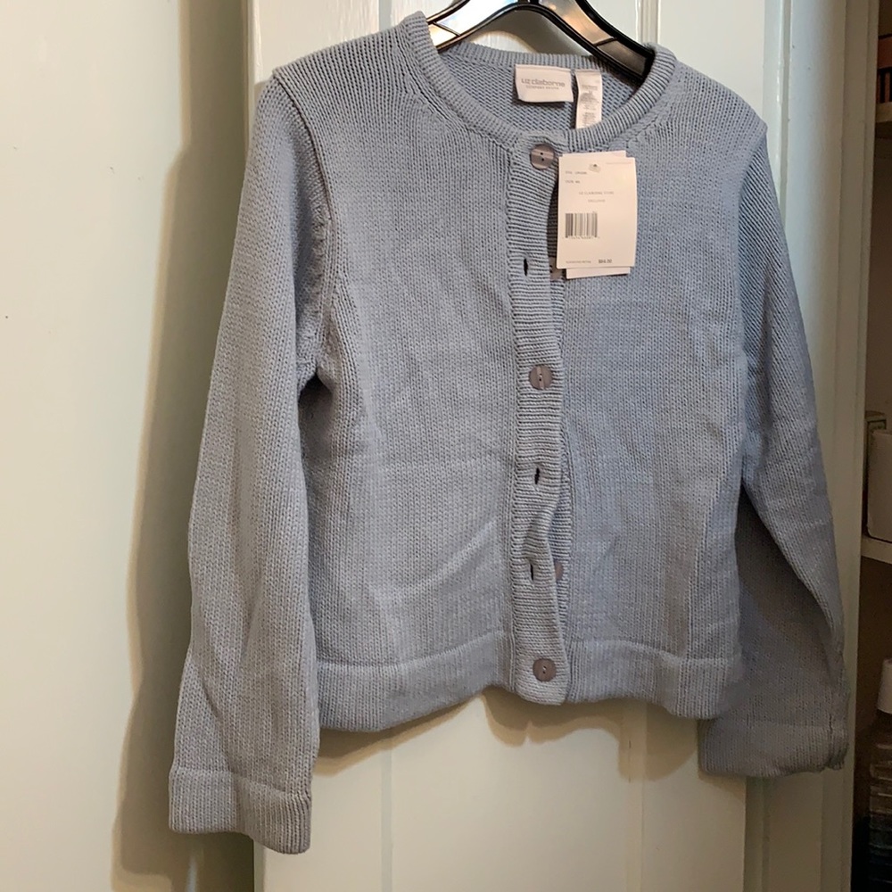 Liz Claiborne light blue cardigan